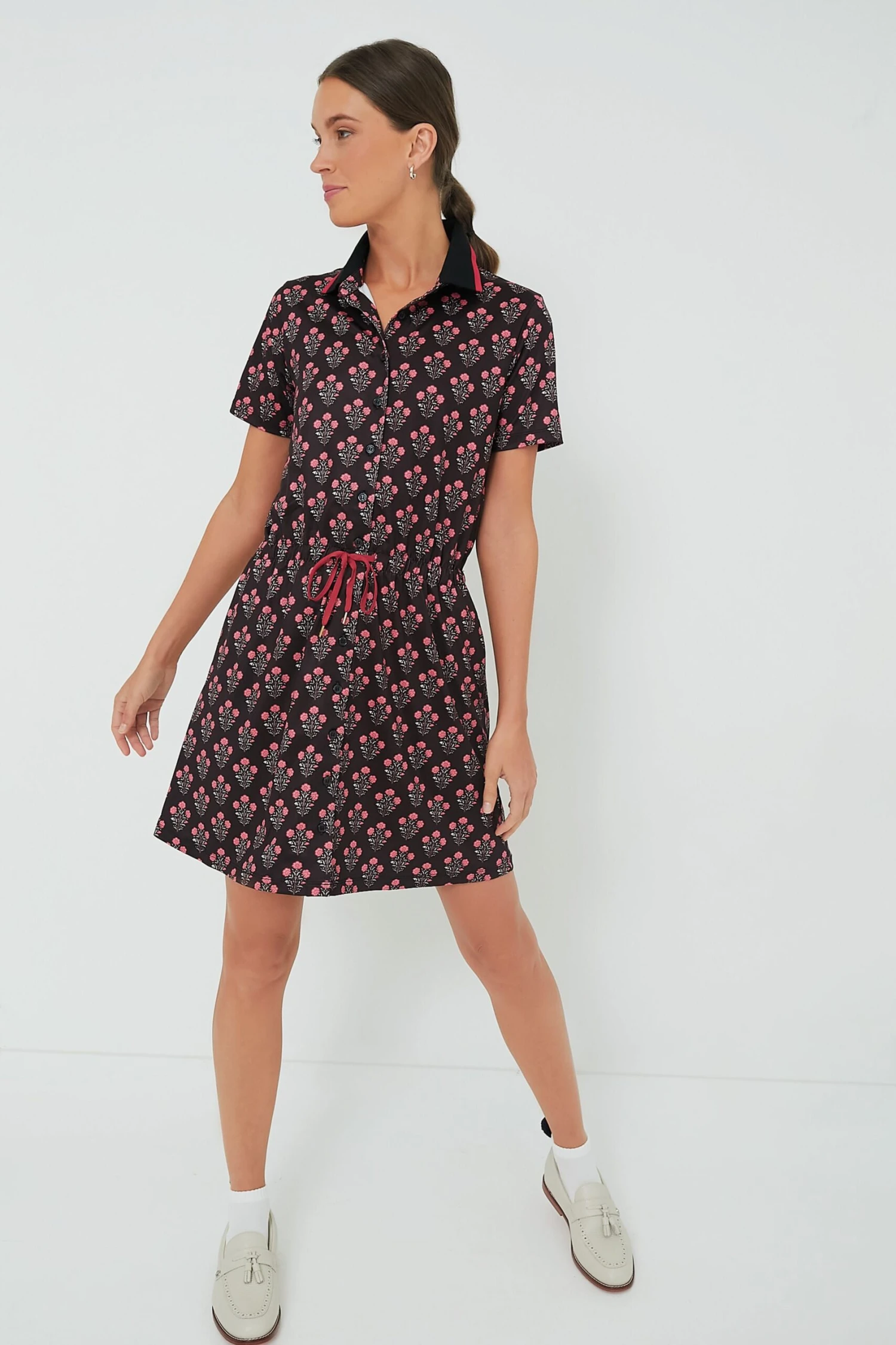 Uptown Floral Short Sleeve Alcott Golf Dress 1 Uptown Floral Short Sleeve Alcott Golf Dress