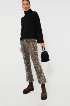 Ganni Leopard Print Denim Betzy Cropped -Outfit And Shoe Sales Store moUHuZILIPt7bedYzBfCk483N9dVkqIv 1