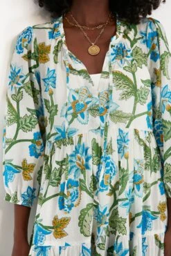 Sea Glass Chintz Long Sleeve Salty Paloma Caftan -Outfit And Shoe Sales Store nCpW5ipym9Q6if35K8UqycPYuUyDWEcS 1