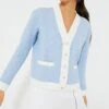 Light Blue Cable Charley Cardigan
