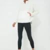 White Fleece Cady Quarter Zip