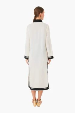 Tory Burch French Cream And Black Tory Midi Tunic -Outfit And Shoe Sales Store ns9uAgzbnrqDFeh6QwLFobxHzKKRiUxt 1