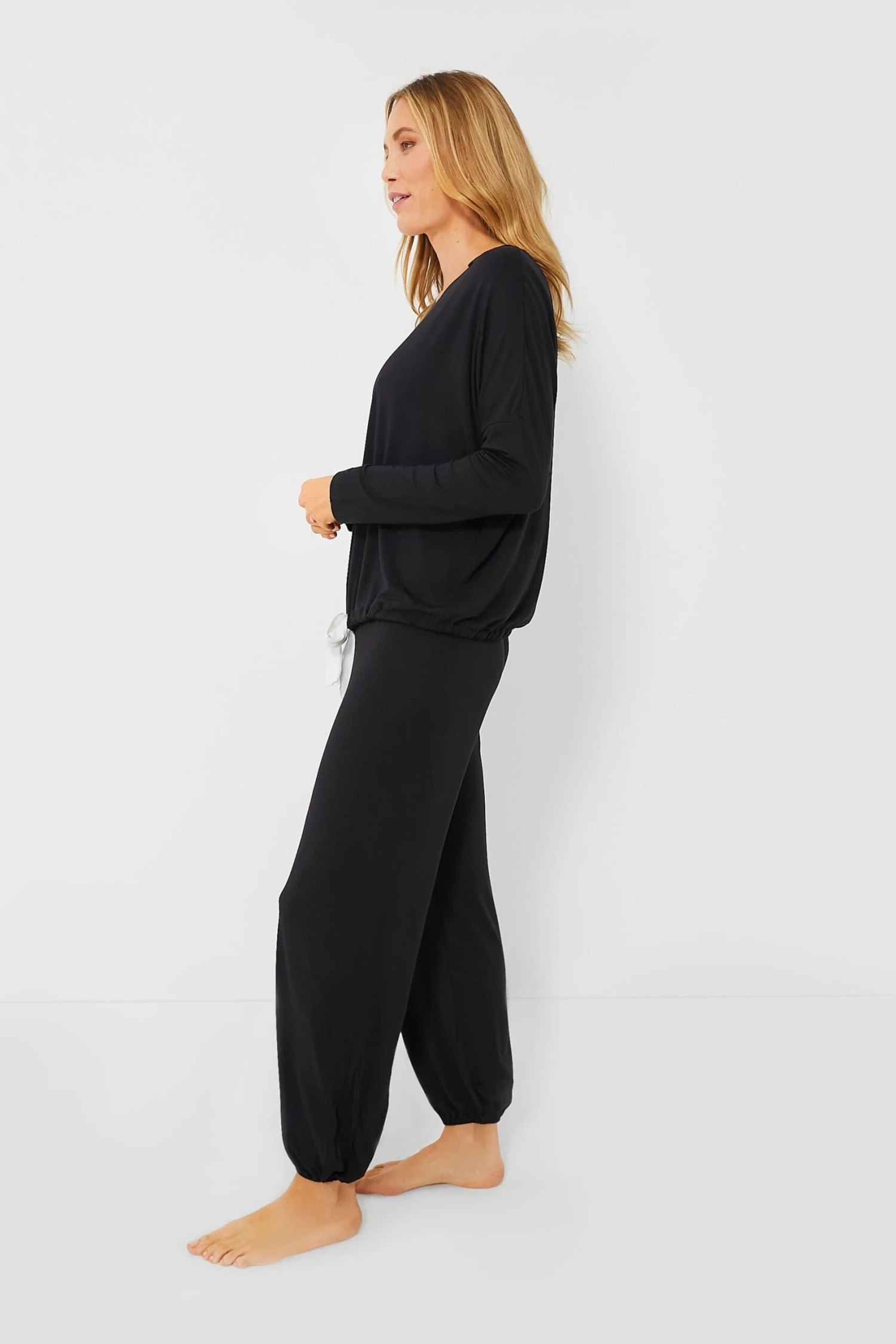 Eberjey Black Gisele Slouchy PJ Set 3 Eberjey Black Gisele Slouchy PJ Set - Image 3