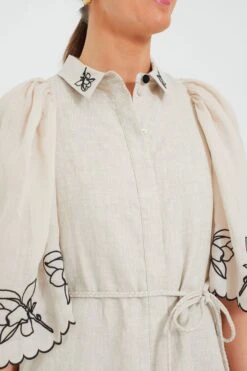 Flax Black Hattie Linen Embroidered Mini Smocked Shirt Dress 9 Flax Black Hattie Linen Embroidered Mini Smocked Shirt Dress -Outfit And Shoe Sales Store oE0JZZtwbhWRPyWckHoSXdWTT7qwU9b1 1