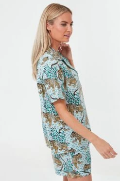 Mint Bagheera Leopard Short PJ Set -Outfit And Shoe Sales Store oXSuAhse04rRhP0tFgHvNNaYkphQYrdg 1
