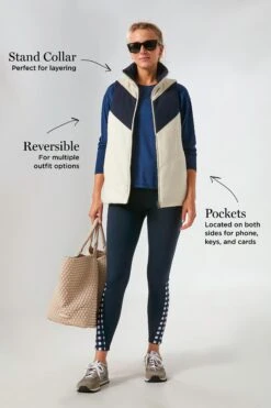 White And Navy Reversible Varsity Vest -Outfit And Shoe Sales Store ojFD7RlRPhmOg5xlKwVjvFHx0LDKE4nM 1