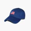 Navy American Flag Needlepoint Hat