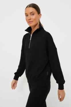 Varley Black Hawley Half Zip Sweater -Outfit And Shoe Sales Store pV0UZVeuSrJqO2RzZD2TG5LvN7sbfG13 1