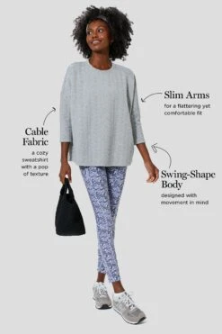 Gray Cable Ally Swing Sweatshirt -Outfit And Shoe Sales Store pnYlaS2gaVoTCpqmLEXEk9qWaFUASrM9 1
