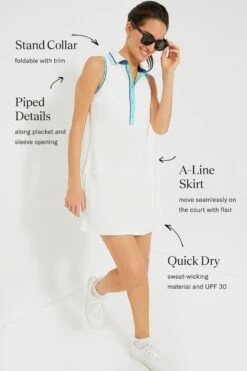 Lisbon Piped Sterling Tennis Dress -Outfit And Shoe Sales Store q99ihHK9mx0epHS7dkEK3Vd7uY1Yli2N 1