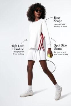 Retro Red And White Maggie Pullover -Outfit And Shoe Sales Store qDrOurKC5wG775uSxG0Hix1geoLtwvXV 1