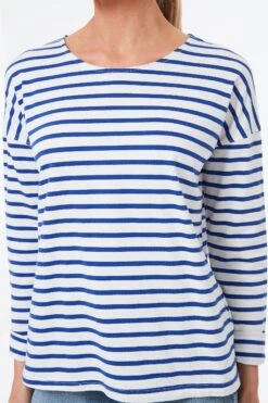 Blue And White Stripe Hayden Tee -Outfit And Shoe Sales Store qbF86062ubjkN0ntIFiq8w3csDe10lLg 1