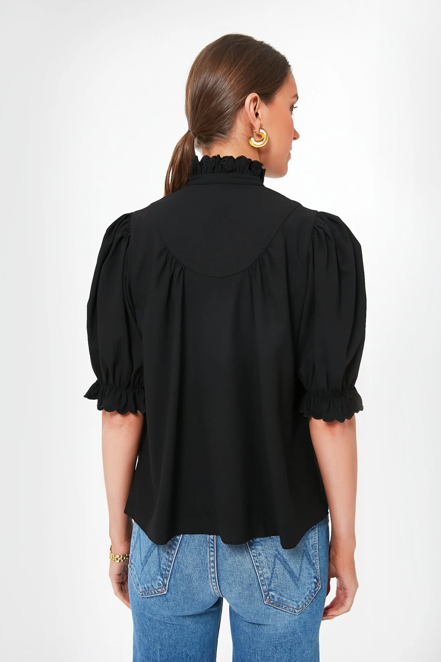 Black Selena Blouse 4 Black Selena Blouse - Image 4