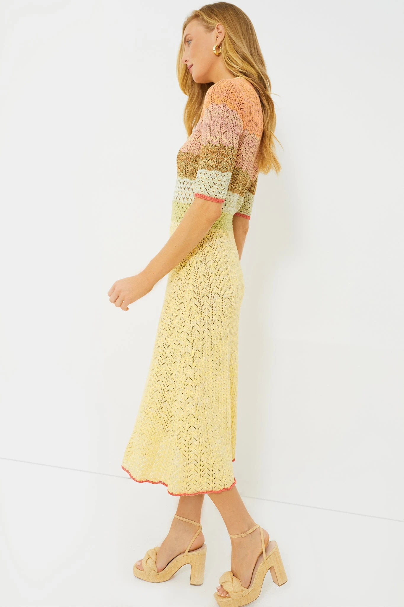 Vanessa Bruno Multicolor Coronille Midi Dress 4 Vanessa Bruno Multicolor Coronille Midi Dress - Image 4