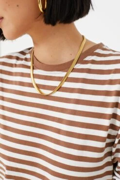 The Walnut And Cream Modern Long Tee -Outfit And Shoe Sales Store rItKUpWusf1yY6p4tOaLPcHxHndiLNi2 1