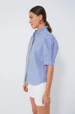 Blue Striped Alicia Blouse -Outfit And Shoe Sales Store ru7iNbG1dizKQ8Qazue6Sh2QdGtkYQj8 1