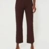 Brown Compression Knit Ashford Pants