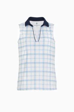 Provincial Plaid Sleeveless Caroline Polo -Outfit And Shoe Sales Store sgLzcGL6KdKb14gNB4ZUmdbWLDHdBZD4 1
