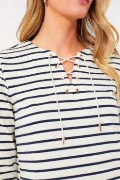 Navy Stripe Manon Popover -Outfit And Shoe Sales Store sgOyXOZNG05nfL8qnW7plPimKDuChY0W 1