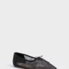 Loeffler Randall Black Mesh Landon Flats