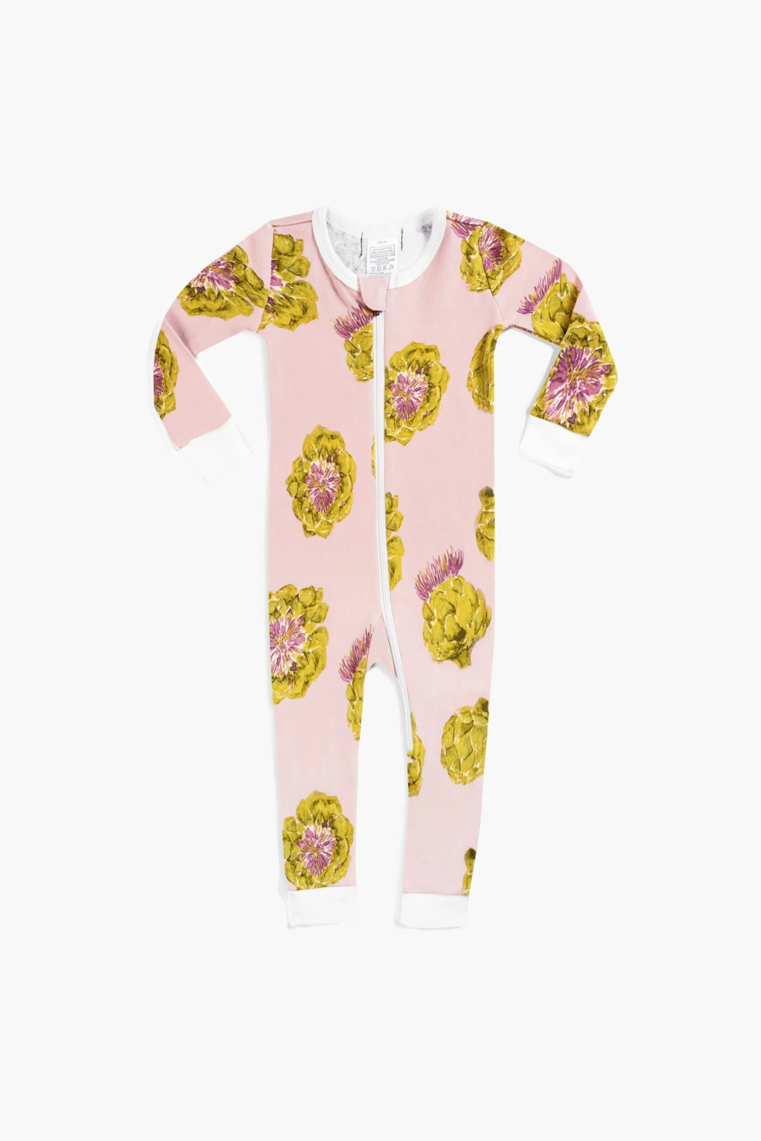 Artichoke Organic Cotton Zipper Pajama 1 Artichoke Organic Cotton Zipper Pajama