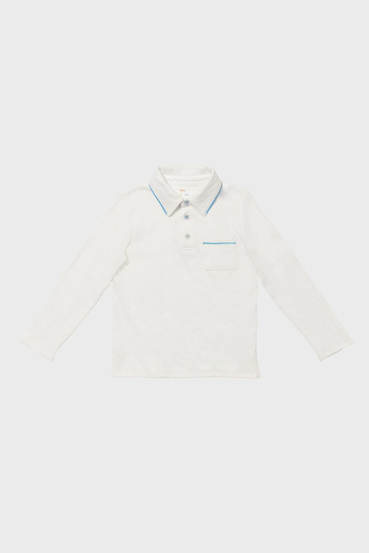 Blue Piping Parker Long Sleeve Polo 1 Blue Piping Parker Long Sleeve Polo