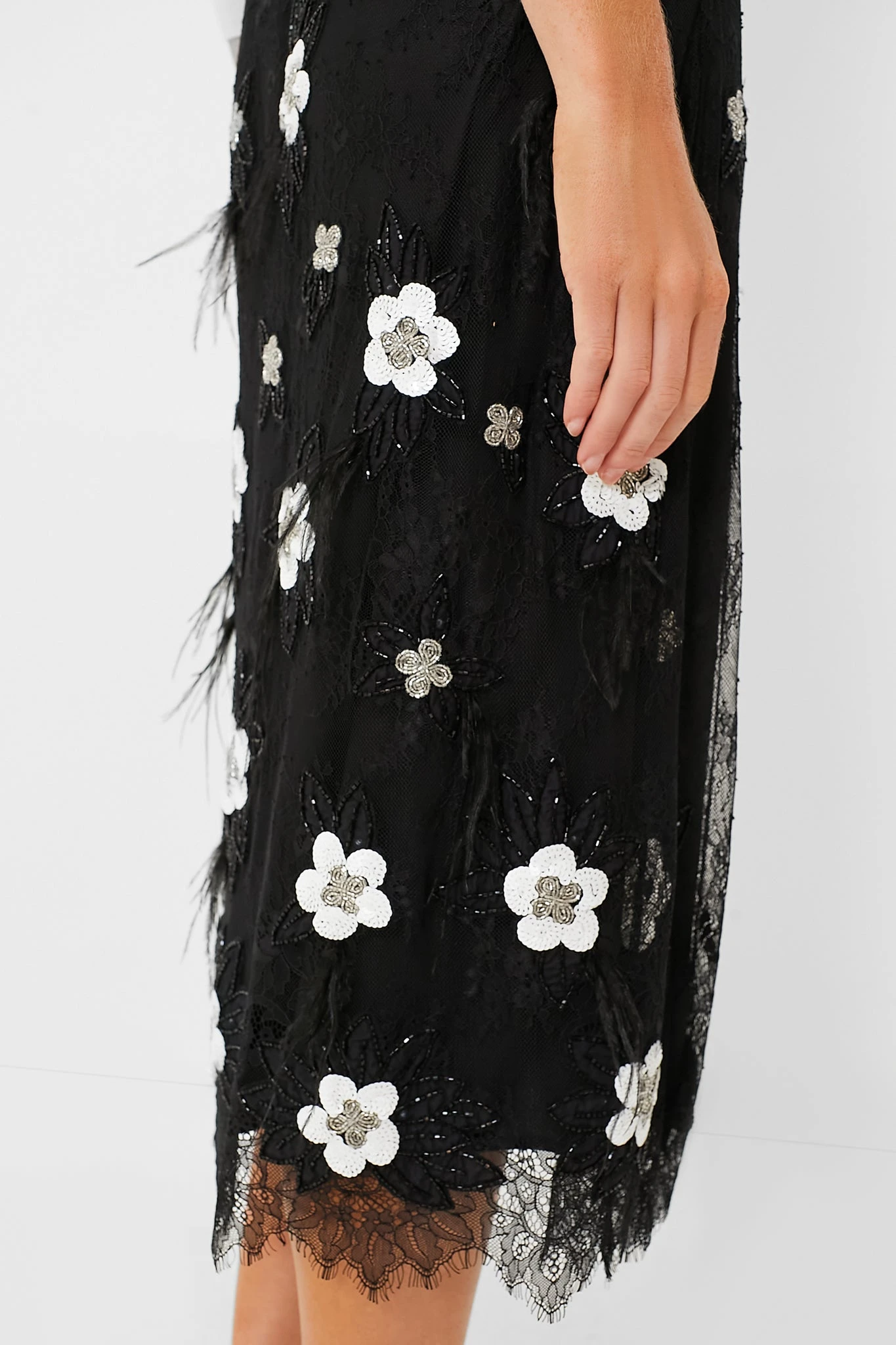 Black Bethany Lace Midi Skirt 5 Black Bethany Lace Midi Skirt - Image 5
