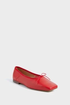 Mansur Gavriel Poppy Square Toe Ballerina