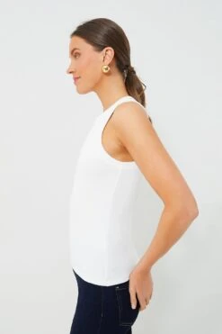 Veronica Beard White Jordyn Tank -Outfit And Shoe Sales Store uZfEzSiFiqF1B7gQK5dunFyYZcSMGcbI 1