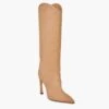 Schutz Light Nude Maryana Sculpt Boots