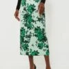 Green Festive Bouquet Lorinda Skirt