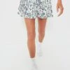 White Wildflower 14 Inch Lexi Tennis Skirt