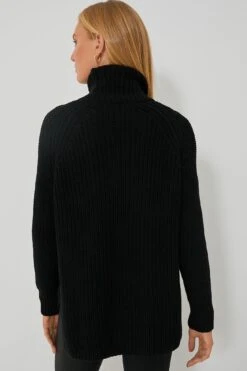 Black Shaker Turtleneck Sweater -Outfit And Shoe Sales Store vrWwgd5eMHynaX7fBaTqnu1yDZYXugis 1