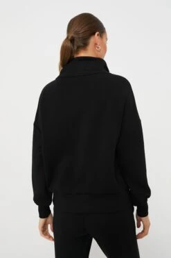 Varley Black Hawley Half Zip Sweater -Outfit And Shoe Sales Store vrruqedVPbfjmGLAc30tJadCcchhDdGy 1