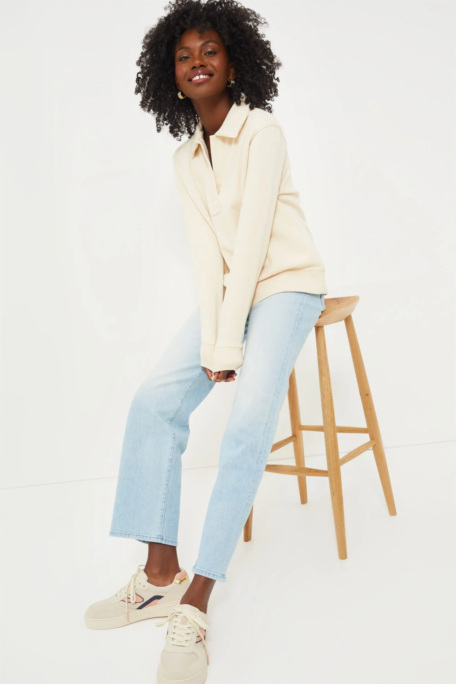 Vineyard Vines Oatmeal Heather Polo Popover Shirt 2 Vineyard Vines Oatmeal Heather Polo Popover Shirt - Image 2