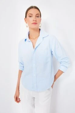 CITIZENS OF HUMANITY Oxford Blue Kayla Shrunken Shirt