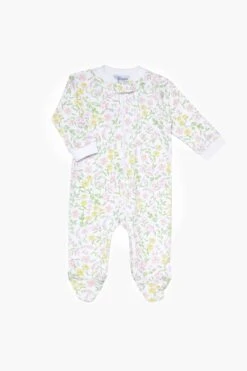 Berry Wildflowers Zipper Footie