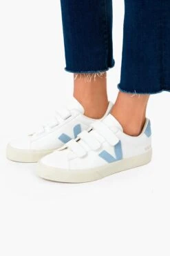 Veja Extra White Steel Blue Recife Logo Sneakers -Outfit And Shoe Sales Store xDXkCymgz8LS3G8uHItIhFmbzqg9dFNA 1