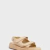 Loeffler Randall Natural Straw Blaise Two Band Platform Sandal