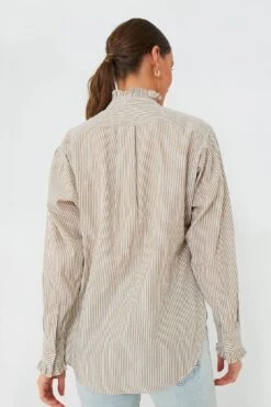 Isabel Marant Etoile Ochre Saoli Iconic Striped Blouse -Outfit And Shoe Sales Store xaH3002R2Ralercj6MW5gDg0ouEJLiQE 1