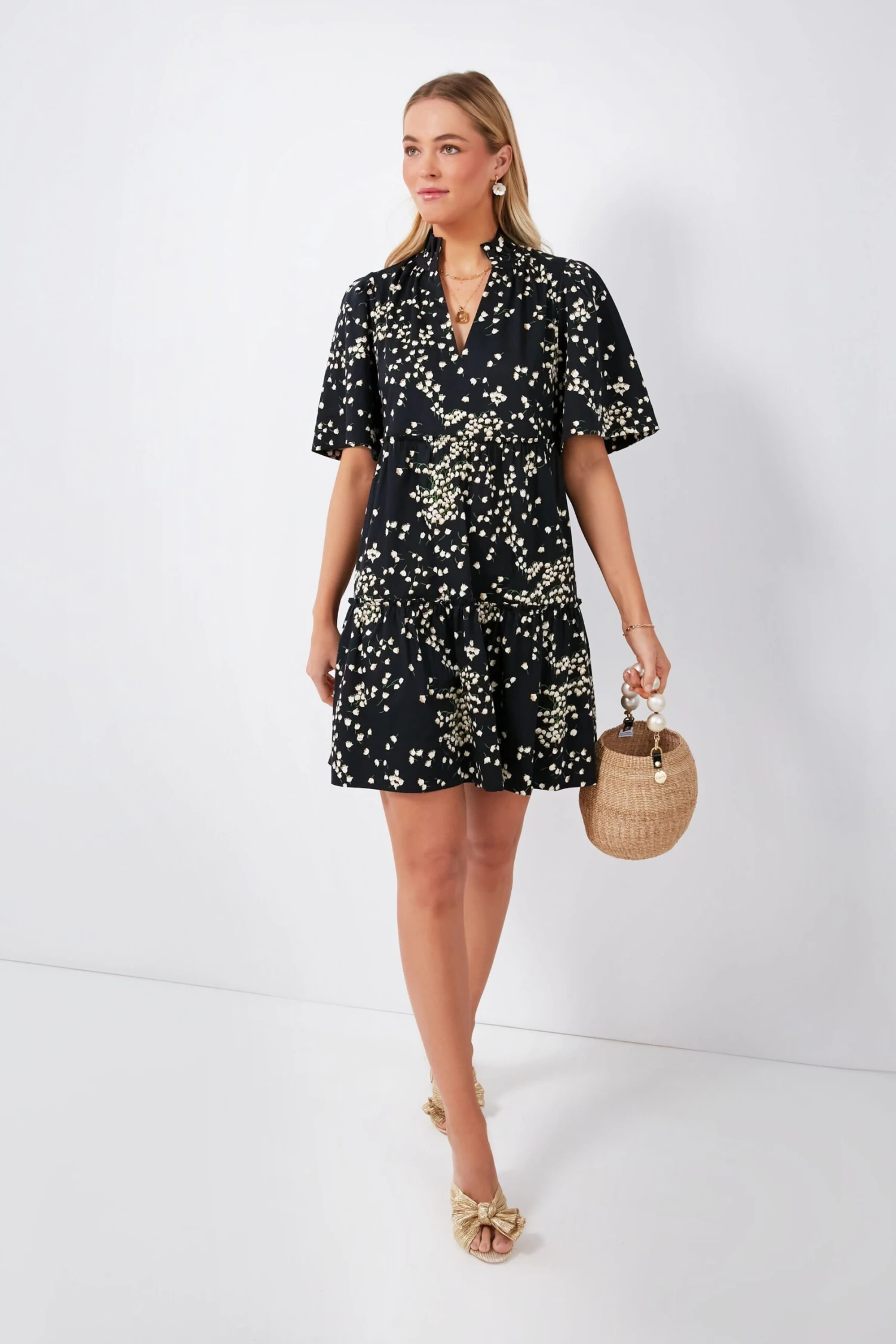 Loeffler Randall Gold Emilia Pleated Knot Mules 5 Loeffler Randall Gold Emilia Pleated Knot Mules - Image 5