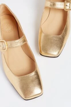 Gold Leather Low Mary Janes -Outfit And Shoe Sales Store xjftQVTIL6XMBroLTzfIUeyuUtpe989w 1