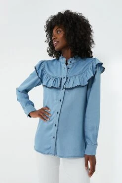 Denim Gwenyth Shirt -Outfit And Shoe Sales Store xm1E1XoDv7wzxdnv0IuaCc6DXx6mL8rU 1