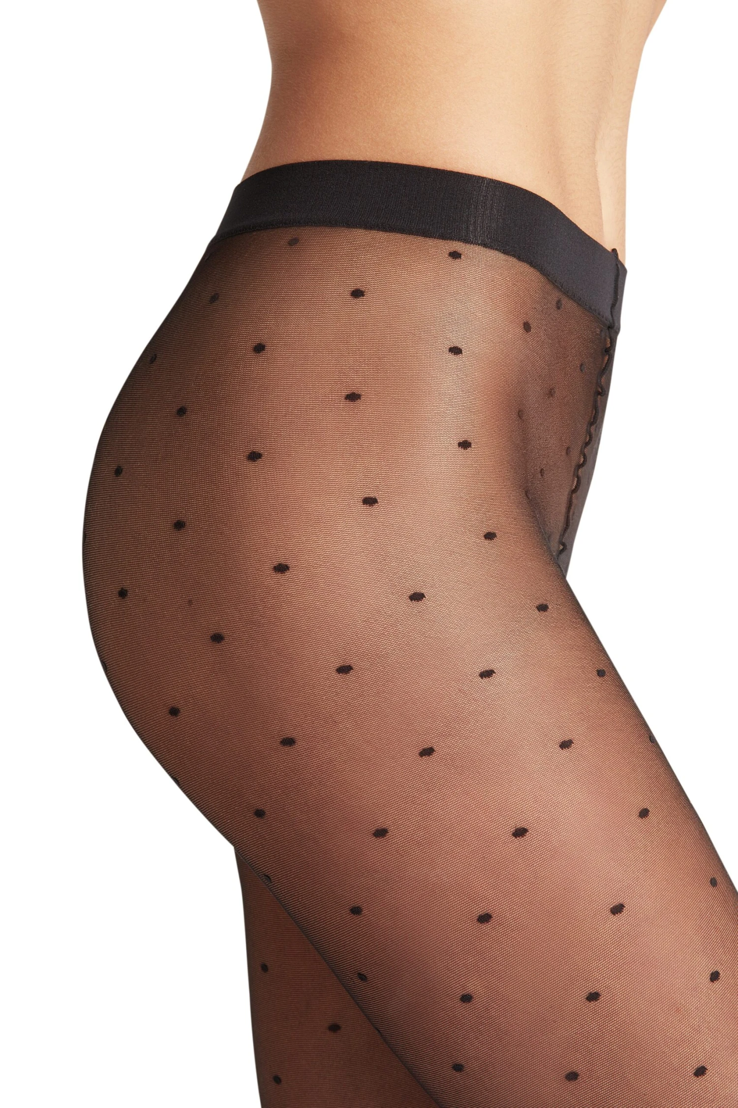Falke Black Sheer Polka Dot Tights 6 Falke Black Sheer Polka Dot Tights - Image 6