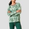 Green Bouquet Long Sleeve Ryan Boyfriend Tee