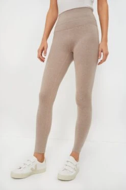 Varley Taupe Marl Always Warm Base Layer Legging