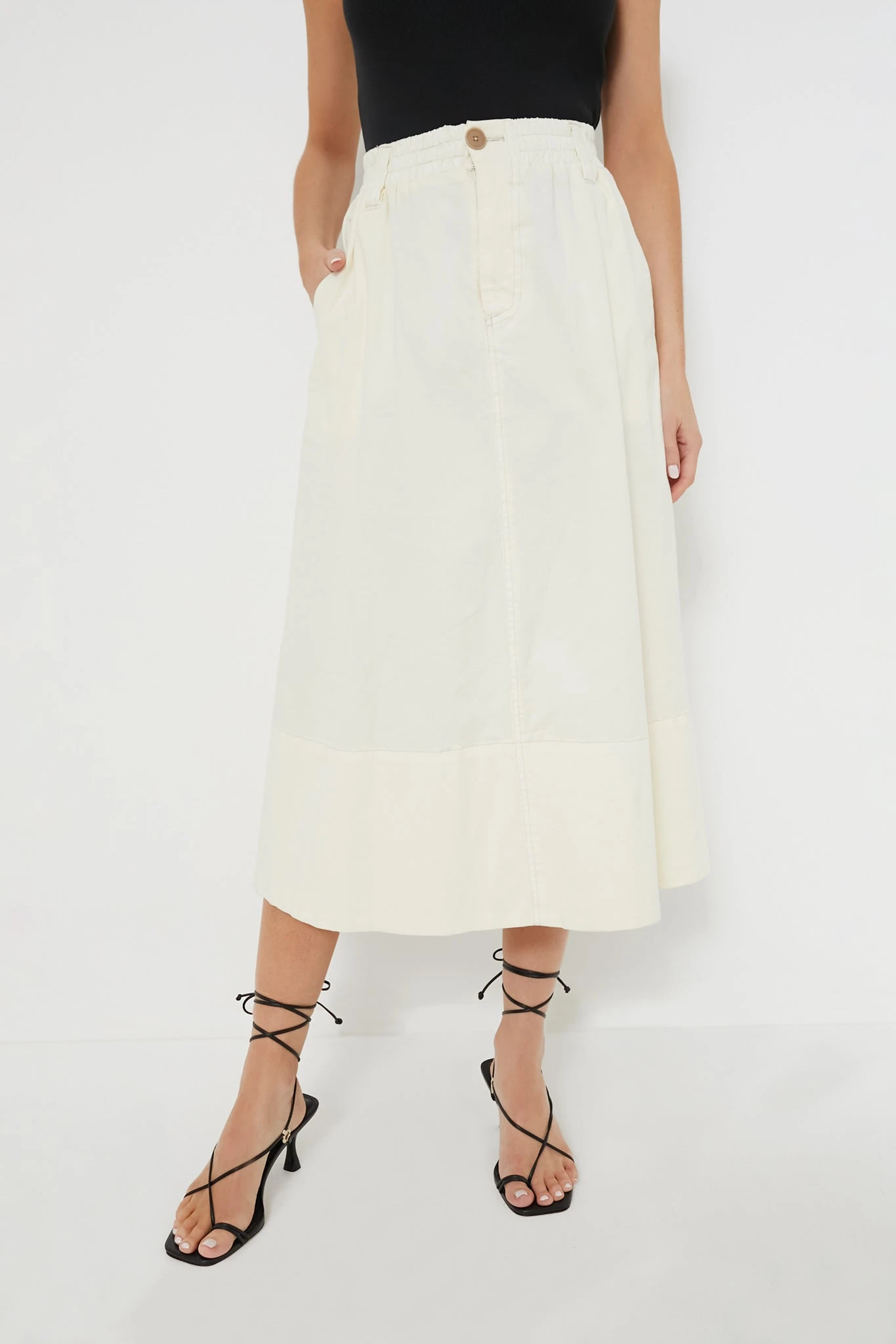 Cream Karina Cotton Skirt 1 Cream Karina Cotton Skirt