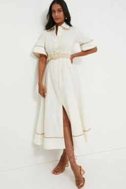 Off White Lucia Shirt Dress