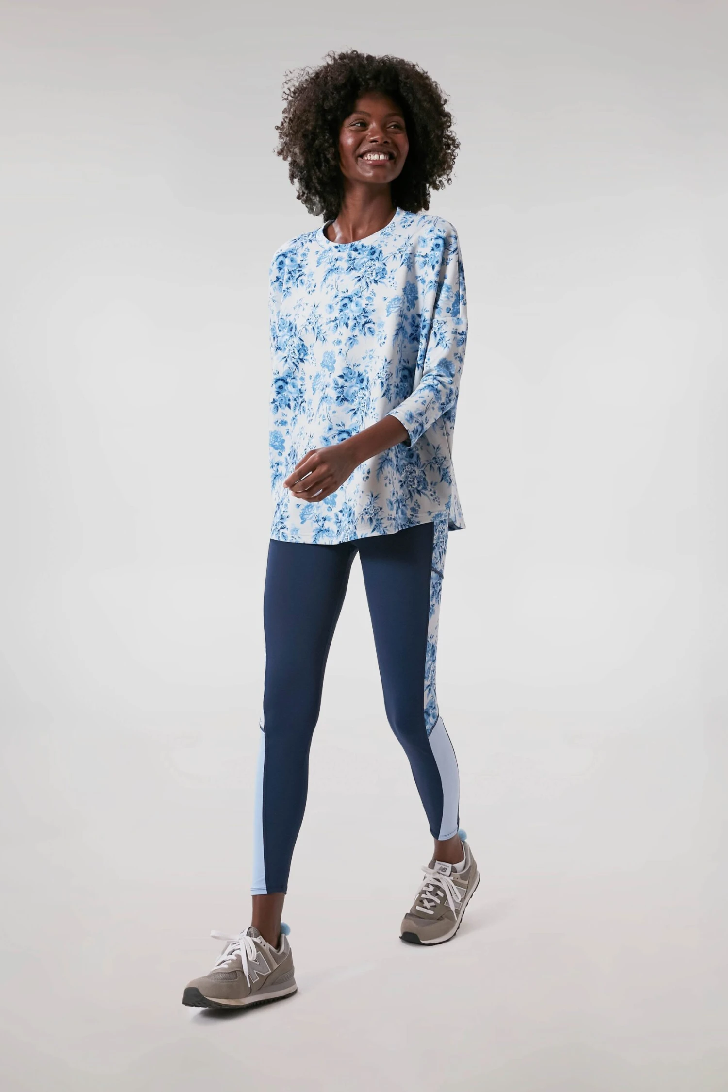 Blue Bouquet Ally Swing Sweatshirt 6 Blue Bouquet Ally Swing Sweatshirt - Image 6