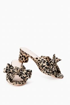 Loeffler Randall Leopard Emilia Pleated Knot Mules -Outfit And Shoe Sales Store ynjv27D4JBIiVSVj9noHg7B4v1MEvf4Q 1